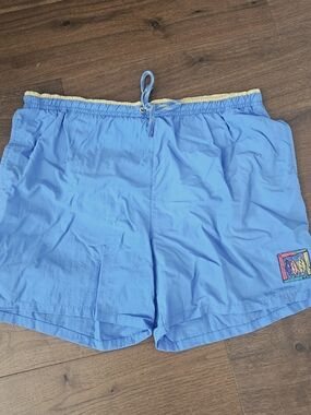 VTG Weekends Beachwear Swim Trunks Mens XL Blue Excellent Retro Surf Shorts